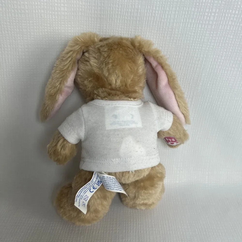 Build A Bear Mini 9” Bunny W “Keep On Smiling” Shirt Soft Stuffed Animal Toy - Picture 5 of 6